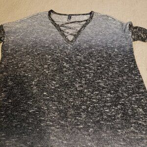 NU Label Lightweight Tunic Black/Gray/White